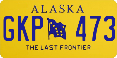 AK license plate GKP473