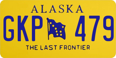 AK license plate GKP479
