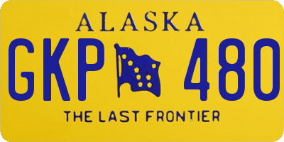 AK license plate GKP480