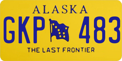 AK license plate GKP483