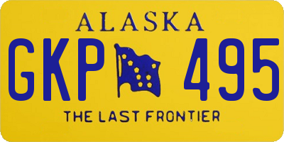AK license plate GKP495