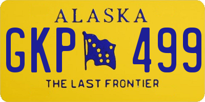 AK license plate GKP499