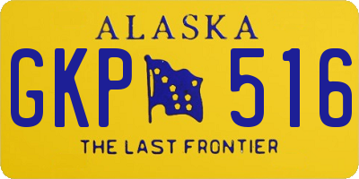 AK license plate GKP516