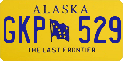 AK license plate GKP529