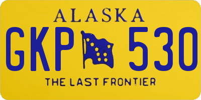 AK license plate GKP530