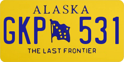 AK license plate GKP531