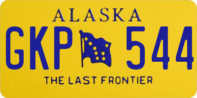 AK license plate GKP544