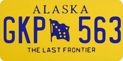 AK license plate GKP563