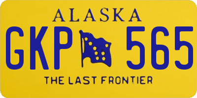 AK license plate GKP565