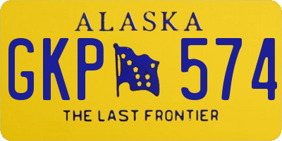AK license plate GKP574