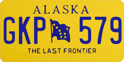 AK license plate GKP579