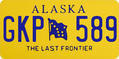 AK license plate GKP589