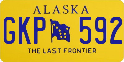 AK license plate GKP592