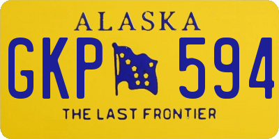 AK license plate GKP594