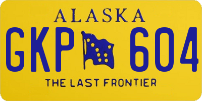 AK license plate GKP604