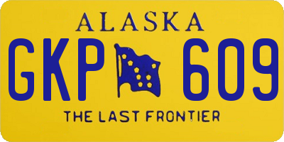 AK license plate GKP609