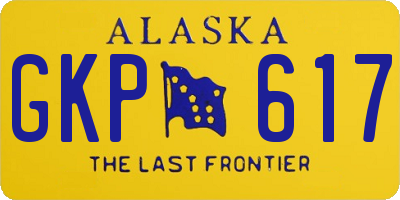 AK license plate GKP617