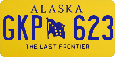 AK license plate GKP623
