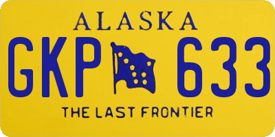 AK license plate GKP633