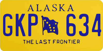 AK license plate GKP634