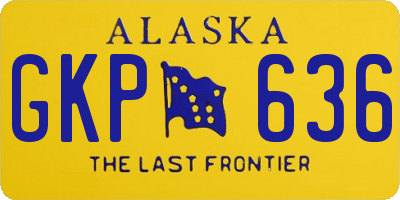AK license plate GKP636