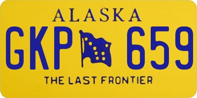 AK license plate GKP659