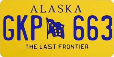 AK license plate GKP663