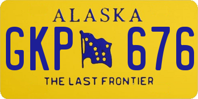 AK license plate GKP676