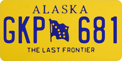 AK license plate GKP681
