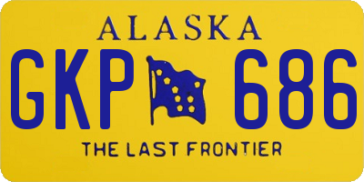 AK license plate GKP686
