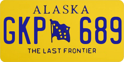 AK license plate GKP689