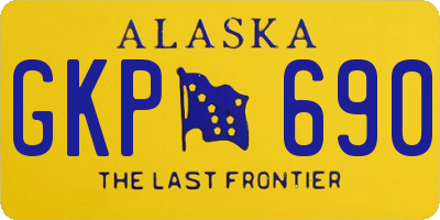 AK license plate GKP690