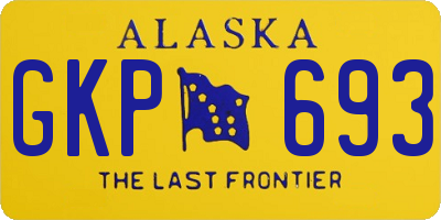 AK license plate GKP693