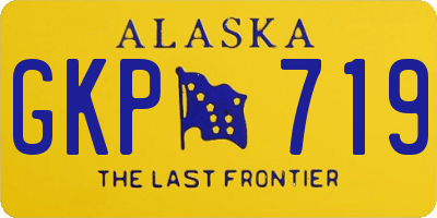 AK license plate GKP719