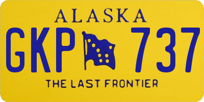 AK license plate GKP737