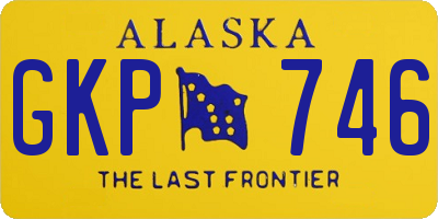 AK license plate GKP746