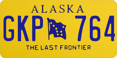 AK license plate GKP764