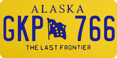 AK license plate GKP766