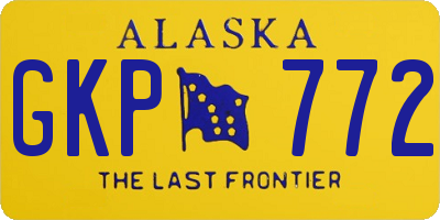 AK license plate GKP772