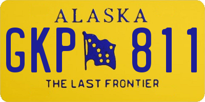 AK license plate GKP811