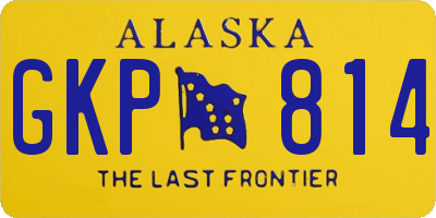 AK license plate GKP814