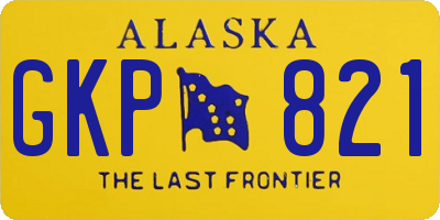 AK license plate GKP821