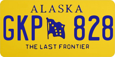 AK license plate GKP828