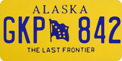 AK license plate GKP842