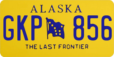 AK license plate GKP856