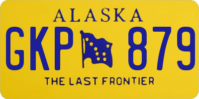 AK license plate GKP879