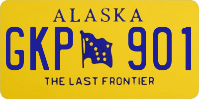 AK license plate GKP901