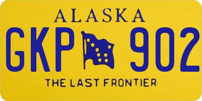 AK license plate GKP902