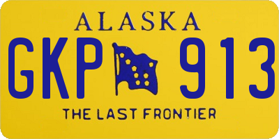 AK license plate GKP913
