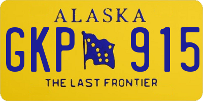 AK license plate GKP915